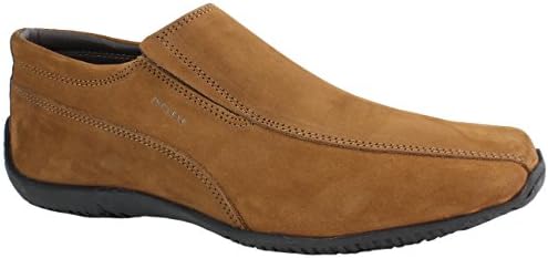 Inglese Men's Casual Mocasin , Nubuck Leather Upper, Special Transpiring Lining for aching &amp; sweaty feet, Black Rubber heavy duty stitched Sole, Toe and Heel reinforcement for lasting wear