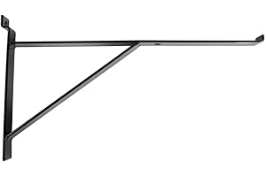 SSWBasics 12" Shelf Bracket & Support for Slatwall - Pack of 5 - 12 Inch Slat Wall Accessory Shelf Bracket - Ideal for Slatwall Shelves and Slatwall Shelf Support - Perfect for Retail, Boutique, Home,