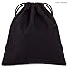 Hallmark Christmas Gift Card Holder Coal (Black Fabric Bag) Small Reusable Sack for Stocking Stuffers, Gift Baskets and More (5BCM1913)