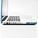 GMYLE Rubberized-see-through Hard Case Skin Cover for Aluminum Unibody 13-Inch Macbook Pro - Aqua Blue