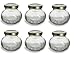 Nakpunar Round Glass Jars with Lids - Canning, Preserving (4 oz - 6 pcs, Gold)