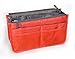ALINCAS (TM) Nylon Handbag Insert Comestic Gadget Purse Organizer (Orange)