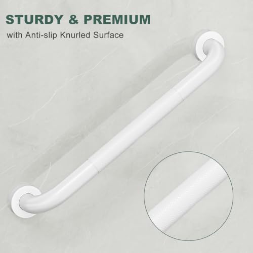 FANHAO 2 Pieces Bathroom Grab Bar, 41 cm Shower Grab Bar SUS304 Stainless Steel, Non-Slip, Support Bar for Bathtub Wall for Elderly Disabled Pregnant Children