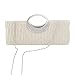 Jubileens Luxury Rhinestone Satin Pleated Evening Wedding Party Clutch Purse Wallet Handbag (Champagne)