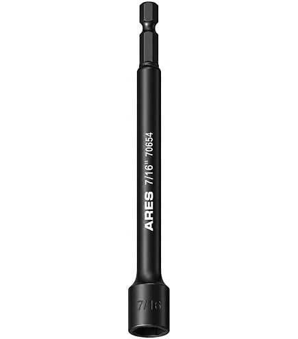 Amazon.com: ABN 7/16 IN Impact Nut Driver Tool - SAE 6 IN Long