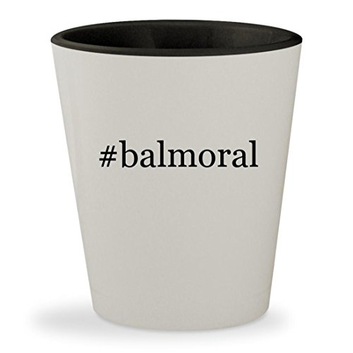 #balmoral - Hashtag White Outer & Black Inner Ceramic 1.5oz Shot Glass
