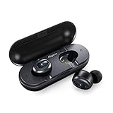True Wireless Earbuds, HSPRO Bluetooth 5.0 Headphones, Stereo Sound Bluetooth Earbuds, Mini Wireless in-Ear Earphones Headsets with Built in Microphone and Charging Case