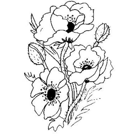 Art Stamps Poppies Stamp