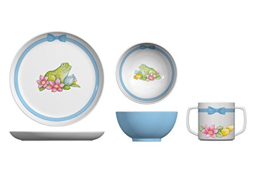 Portmeirion Botanic Garden Terrace Melamine Frog 3 Piece Place Setting
