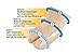 OrthoSleeve HV3 Bunion Brace/Splint (One Sleeve) for Foot Bunion Pain/Hallux Valgus Relief and Split-Toe Design to Help straighten Toes