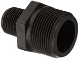 Banjo RN125-075 Polypropylene Pipe Fitting, Reducing Nipple, Schedule 80, 1-1/4" NPT Male x 3/4" Length