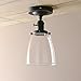 Pathson Ceiling Lighting with Clear Glass Shade, Loft Vintage Flush Mount Wall Sconce, Antique Industrial Home Wall Light Fixtures
