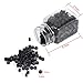 Silicone Micro Link Rings, 1 Bottle/Set 500Pcs 5mm Lined Beads 5 Colors Optional Silicone Lined Links Beads Linkies for Hair Extensions (5 colors)