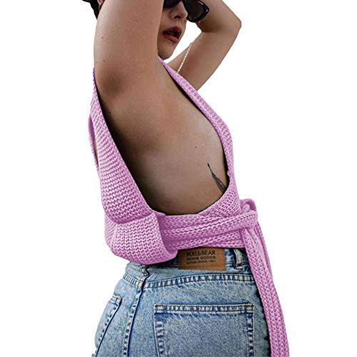 Vrouwen onregelmatig vest DIY gebreide trui vest Y2k gebreide jas Crop Tank Top meerdere stijlen van dragen - Image 8