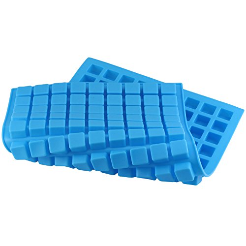 Mujiang 126-Cavity Ice Cube Tray, Silicone Molds for Making Homemade Chocolate Candy Gummy Jelly