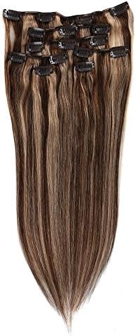 21 Colors Straight Remy 100% Human Hair Extensions70g 15inch ,18inch ,20inch ,22inch ,Beauty Salon Women's Accessories---Only sold by Star_hair (20inch-50cm 70g, mix color #4/27)