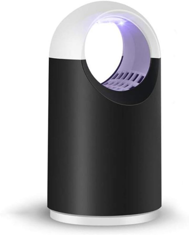 MLAH Mosquito Killer Lamp USB Household Led Suction Type Hollow Fly Repeller Trap Light Fly Pest Bug Trap Lamp,Black