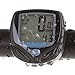 Blusmart Wireless Bike Speedometer Multi-functions with Clock Stopwatch Thermometer Waterproof Odometer of Big LCD Display Backlight