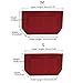 Enerhu Felt Insert Bags Handbag Tote Purse Organizer 10 Pockets Bag in Bag Backpack Travel Storage Pockets Red M
