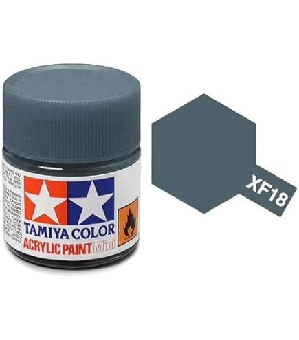 Amazon.com: TAMIYA Acrylic Mini XF18 Medium Blue TAM81718 Plastics