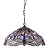 Chloe CH2825DB18-DH3 Tiffany-style Dragonfly 3-Light Ceiling Pendant Fixture, 18-Inch