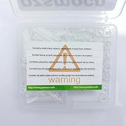 Pzsmocn 100 Pieces/50 Sets M3*20 mm PC Transparent