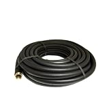 Apache 98108798 5/8" x 50' Industrial Rubber Water Hose Assembly with Male x Female Garden Hose Thread Fittings