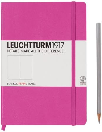 Leuchtturm1917 Plain Colored Notebooks - Pink - 5.75"x8.25"