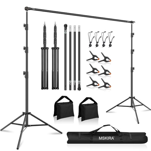 10.2x10ft Backdrop Stand MSKIRA Adjustable Backdrop