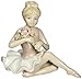 Cosmos 96535 Fine Porcelain Ballerina in Pink Dress Figurine, 4-1/2-Inch