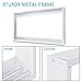 LEDMO 1X4FT Ceiling Frame Kit, Aluminum Surface Mounting Bracket Kit for LED Panel Light, Drop Ceiling Light, Edge-Lit Light (White Drywall Flange Kit)