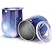 NEWBEA 2pcs Wine Tumbler with Lid, 12 Oz Double Wall Vacuum Insulated Stemless Glass, Stainless Steel Wine Cup for Wine, Coffee, Drinks, Champagne, Cocktails