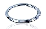 M'VIR Sikh/Punjabi Kada Stainless Steel Bracelet for Men, 7.2 cm Internal Diameter x 0.75 cm Thk