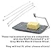 RSVP International Cheese Slicer Cut Cheese, Meats & Other Appetizers, 5.75x0.13
