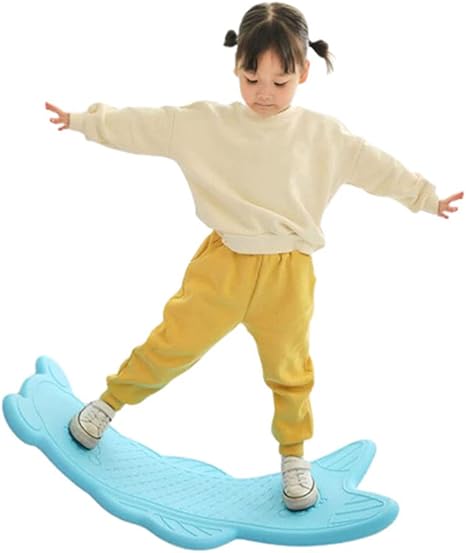 Amazon Co Jp Jiaying バランスボード バランスボードトレーナー 子供向け おもちゃ バランスボード トレーナー幼児の運動 子供のためのおもちゃのバランストレーニング装置のための機器 Color 青 スポーツ アウトドア