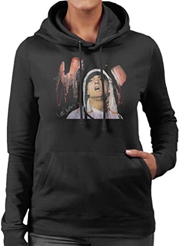 Sidney Maurer Original Portrait of Eminem Women's Hooded Sweatshirt