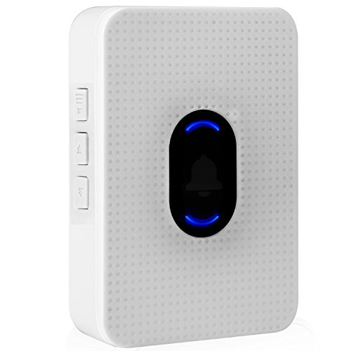 Feagar Wireless Doorbell Chime/Receiver, Compatible with Feagar Video Doorbell, with 5 Level Adjustable Volume and 55 Chimes,300ft/100m,White - Thumbnail 3
