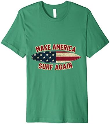 Mens Make America Surf Again Medium Kelly Green
