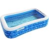 Inflatable Swimming Pool,118″ X 72″ X 22″ Full-Size Family Blow Up Kiddie Pool for Kids, Adults,Toddlers,Garden, Outdoor with Backyard Summer Swim Center for Ages 3+