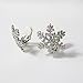 Bling Snowflake Clip on Earrings For Women Girls Christmas Gifts Alloy RareLove