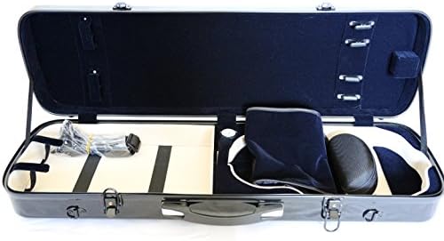 Vio Music4/4 Full Size Sturdy Hightech Suspension Violin Case Oblong (Black)