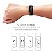 URBST Fitness Tracker,Wireless Smart Activity Trackers Wristband Blood Pressure Heart Rate Monitor Sport Bracelet Pedometer Watch-BLACK