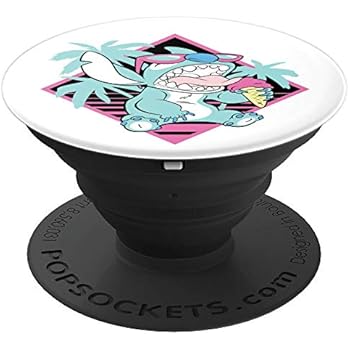 Disney Lilo & Stitch Ice Cream Retro 90s Beach PopSockets Grip and Stand for Phones and Tablets