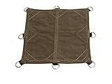 Tarp Nation RG12005007OD3CS Heavy Duty Canvas Tarp with D-Rings, Water, Mold, and Mildew Resistant, 18 oz.