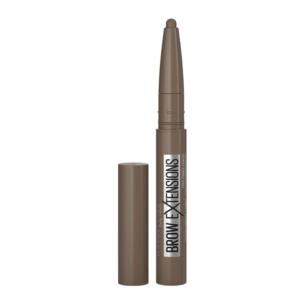 Maybelline New York Brow Extensions Eyebrow Pomade Crayon Defining Eyebrow, 04 Medium Brown 3600531606527