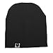 Unisex Cotton Beanie Hat for Cute Baby Boy/Girl Soft Toddler Infant Cap (Black)