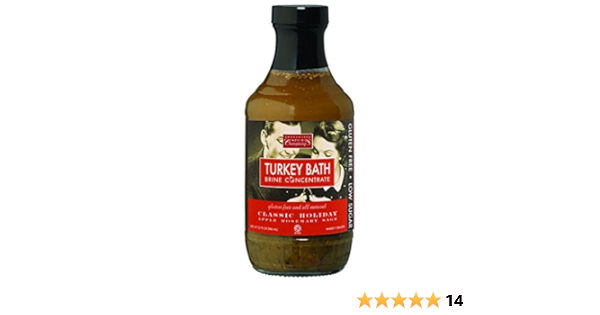 Amazon Com Turkey Bath Classic Holiday Apple Rosemary Sage Brine Four Pack Grocery Gourmet Food