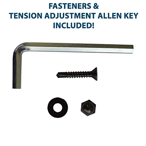 Weatherables MultiAdjustable Heavy Duty Gate Hinges Nylon Polymer SelfClosing Gate Hardware