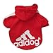 Zehui Pet Dog Cat Sweater Puppy T Shirt Warm Hoodies Coat Clothes Apparel Red M