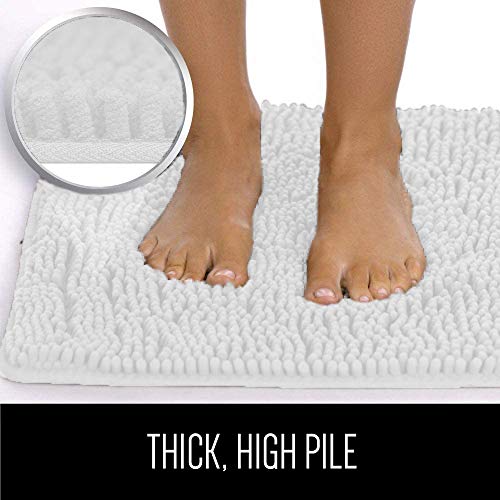 Gorilla Grip Original Luxury Chenille Bath Rug Mat, 42x24, Extra Soft